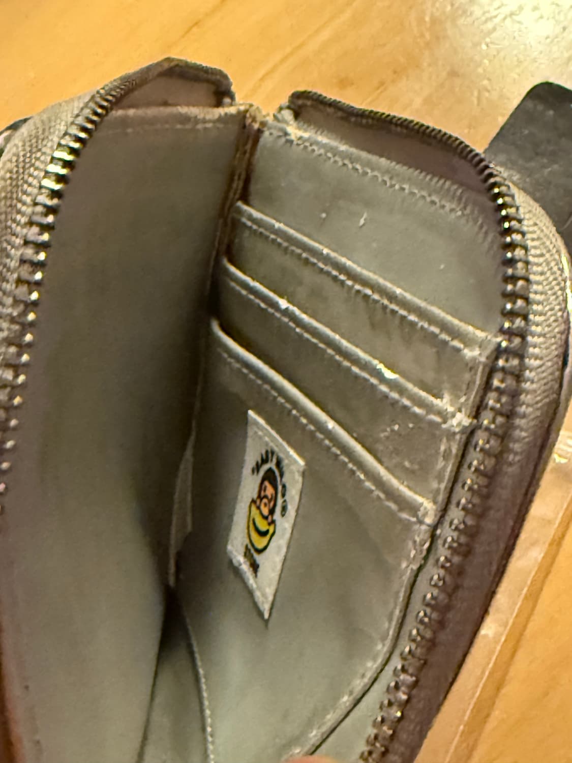 베이프 베이비 마일로 미니 지퍼 가죽 지갑 BABY MILO 상품이미지10