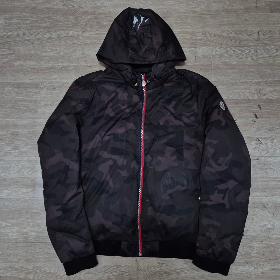 몽클레어 밀리터리 카모플라쥬 후드 패딩 점퍼 2XL(110) 상품이미지1