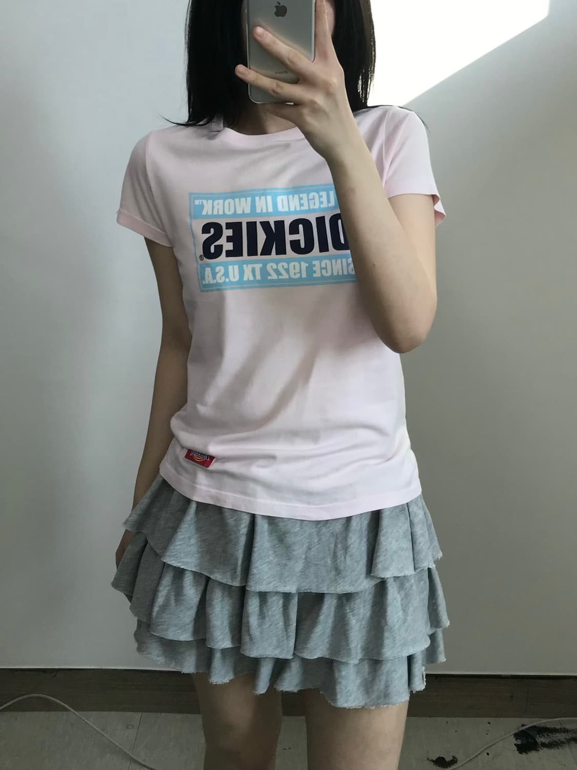 디키즈 핑크 빅로고 반팔 티셔츠 상품이미지1