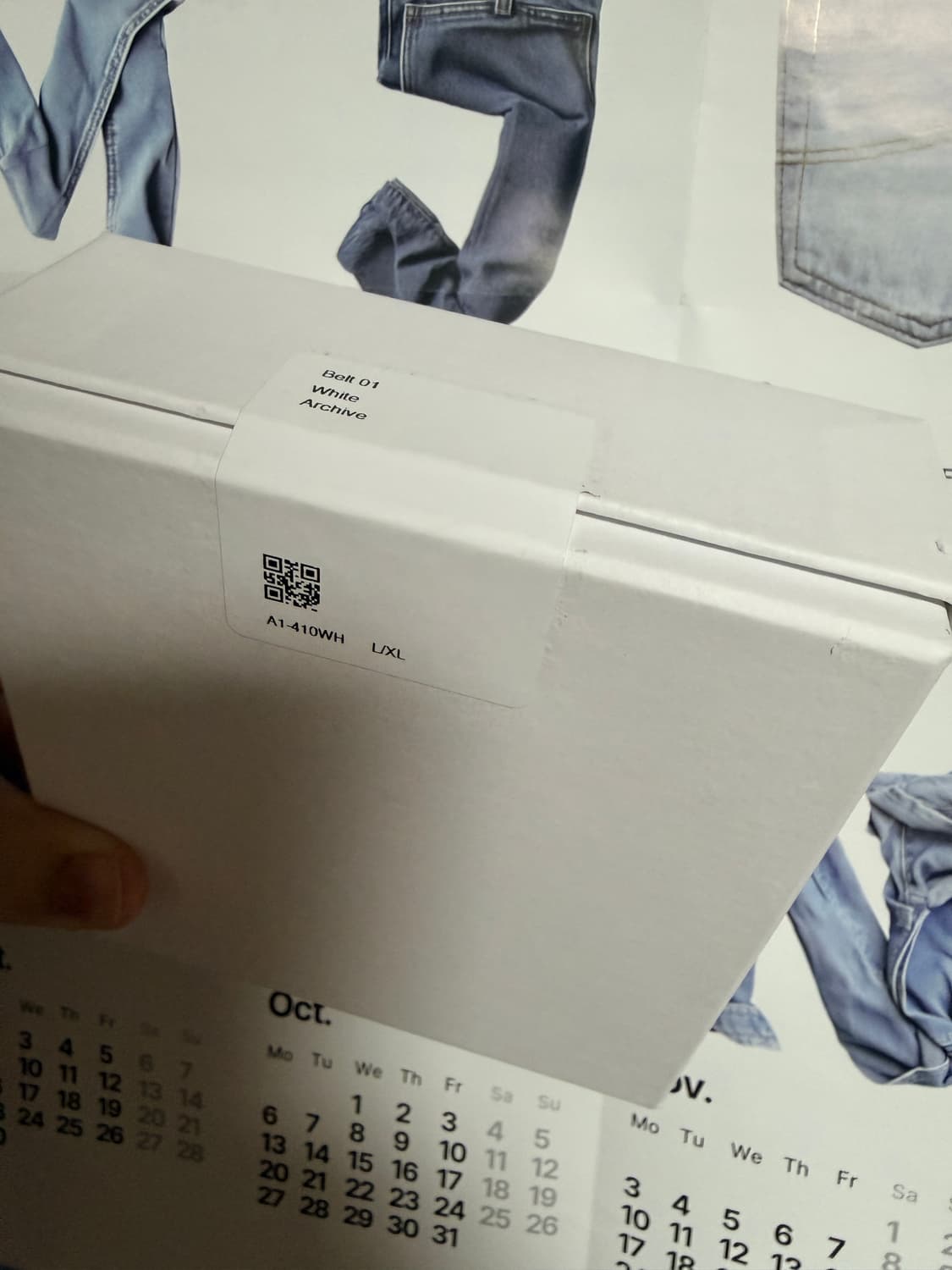 파프 벨트 화이트 L-XL 상품이미지1