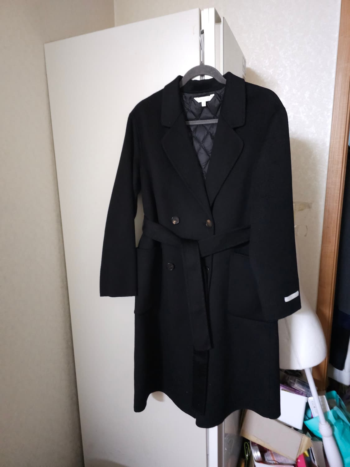 퓨어다 메리노울100% 구스패딩 핸드메이드 코트 상품이미지3