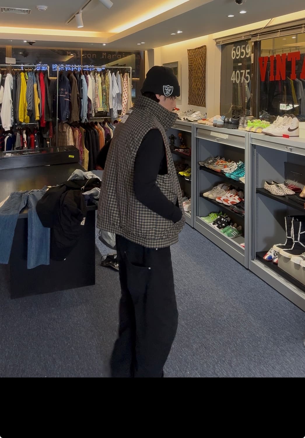 다이리쿠 리버서블 체크 경량 다운 조끼  상품이미지4