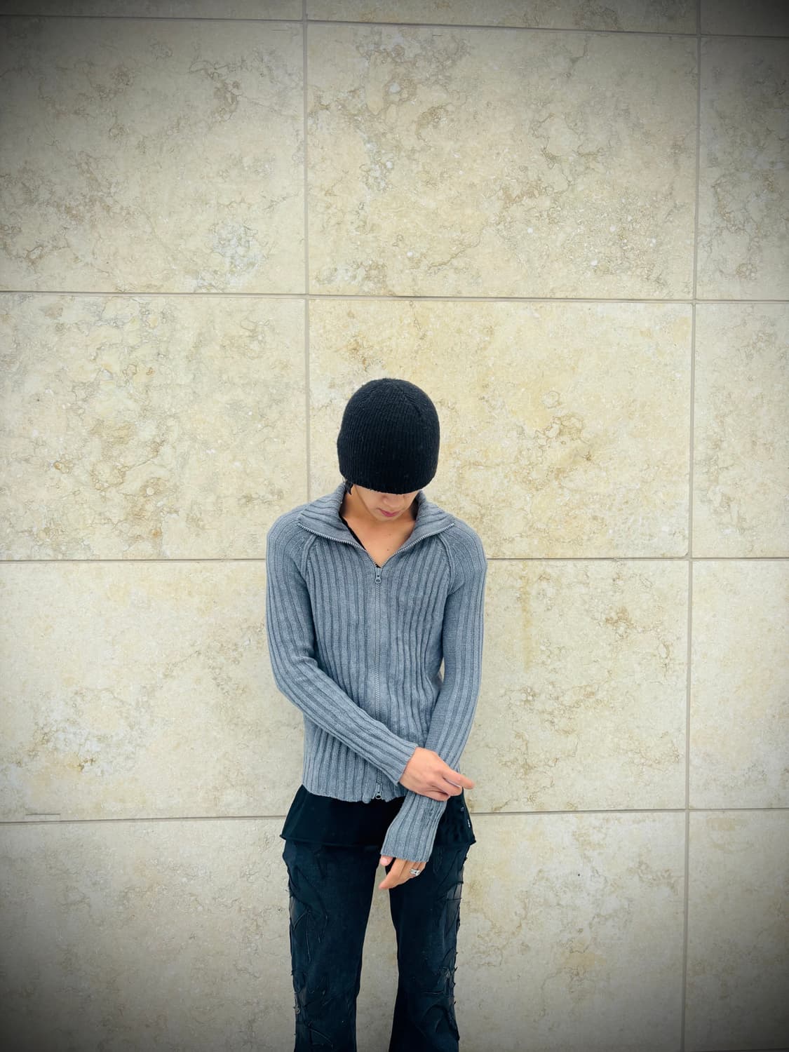 “BACK NUMBER” Chic Mood Grey Knit 2-way  상품이미지9