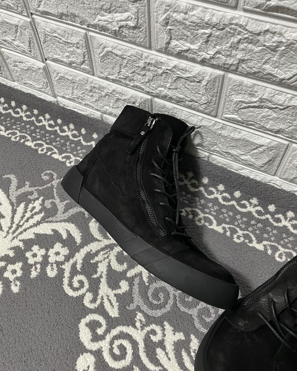 00’s Coated Leather Double Zip High-top 상품이미지2
