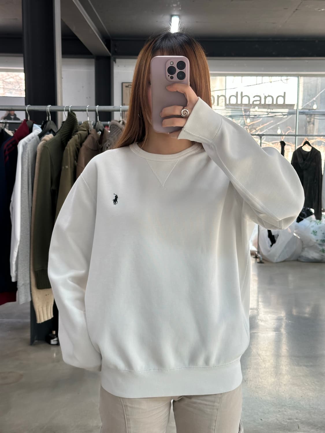 폴로랄프로렌 맨투맨 화이트 상품이미지1