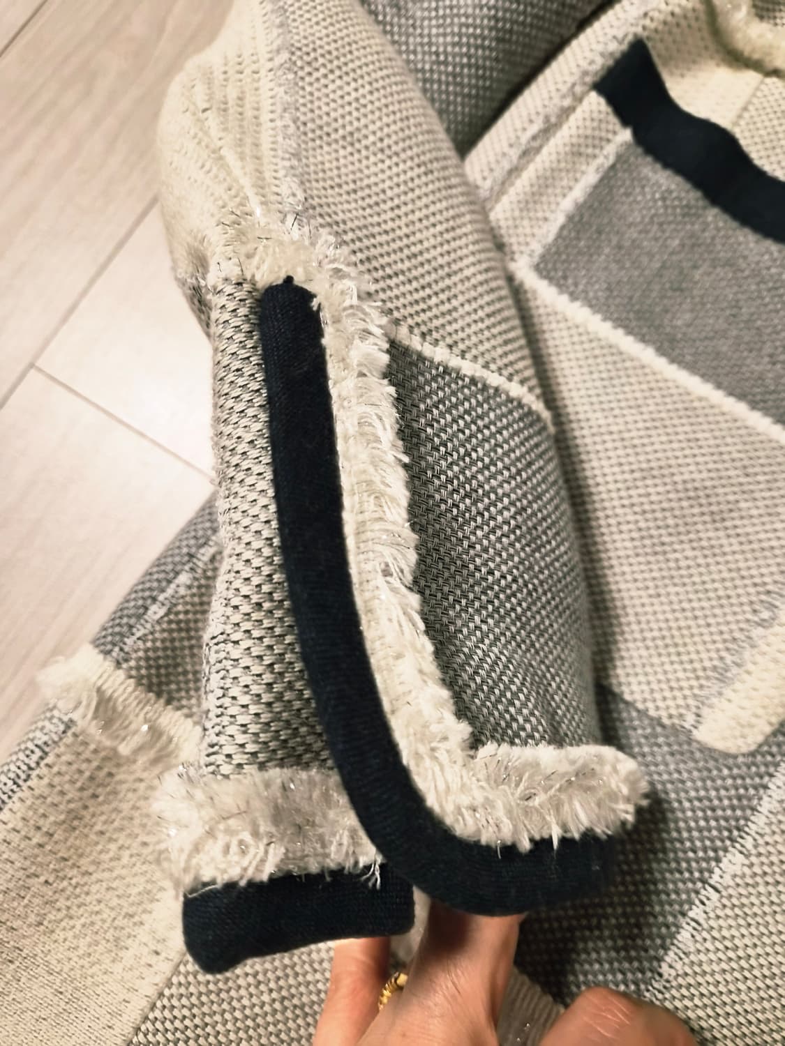 듀엘(DEWL) 트위드 롱 자켓 (55사이즈) 상품이미지3