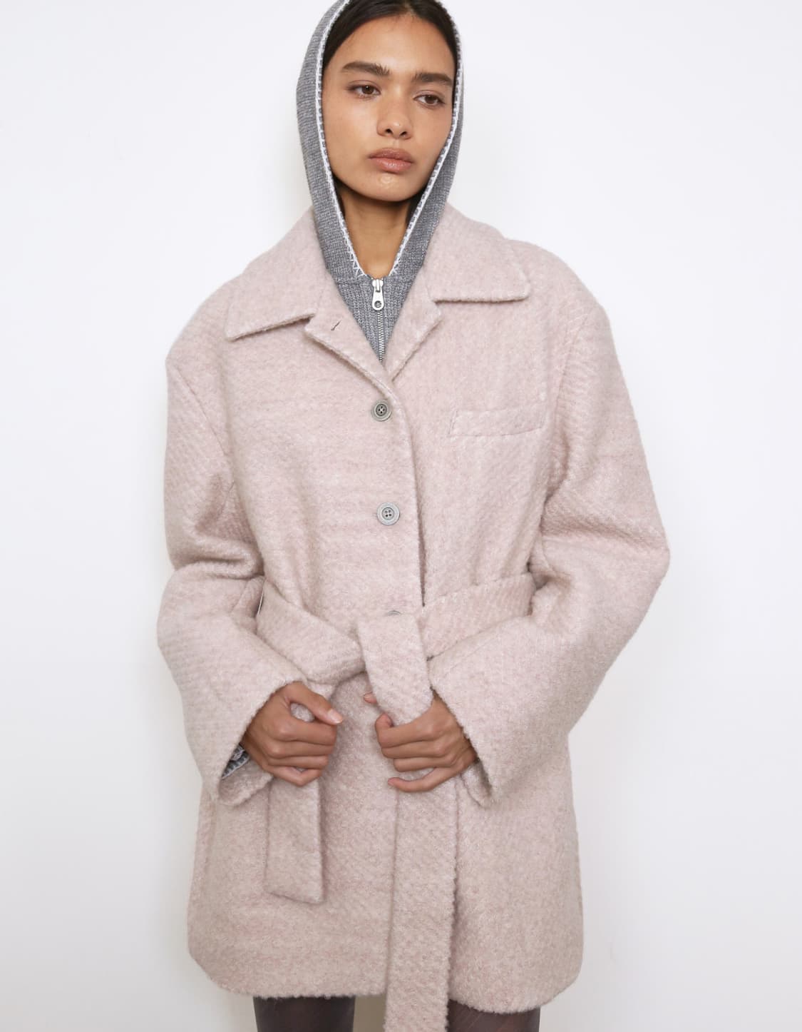 폴리수엠 하프 코트 상품이미지2