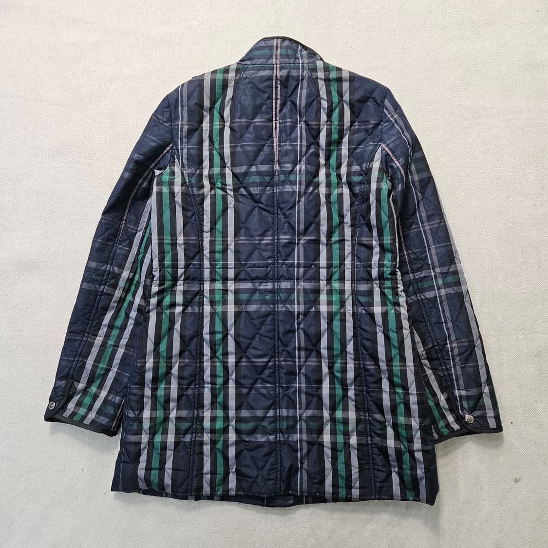 90 빈폴 여성 타탄 체크 퀄팅 자켓 0323Y 상품이미지2