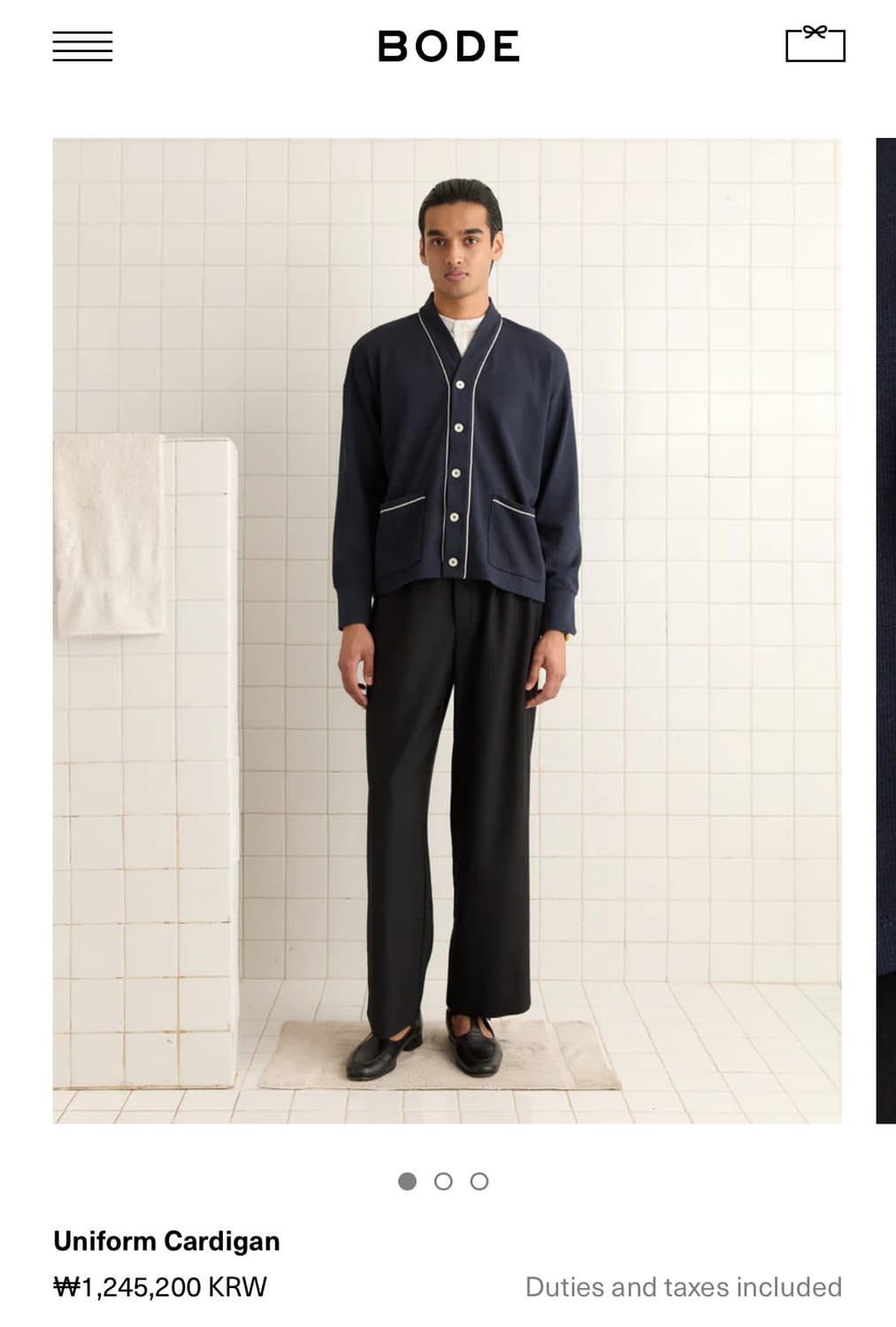 [M,L,XL]보디 BODE Uniform 가디건 상품이미지4