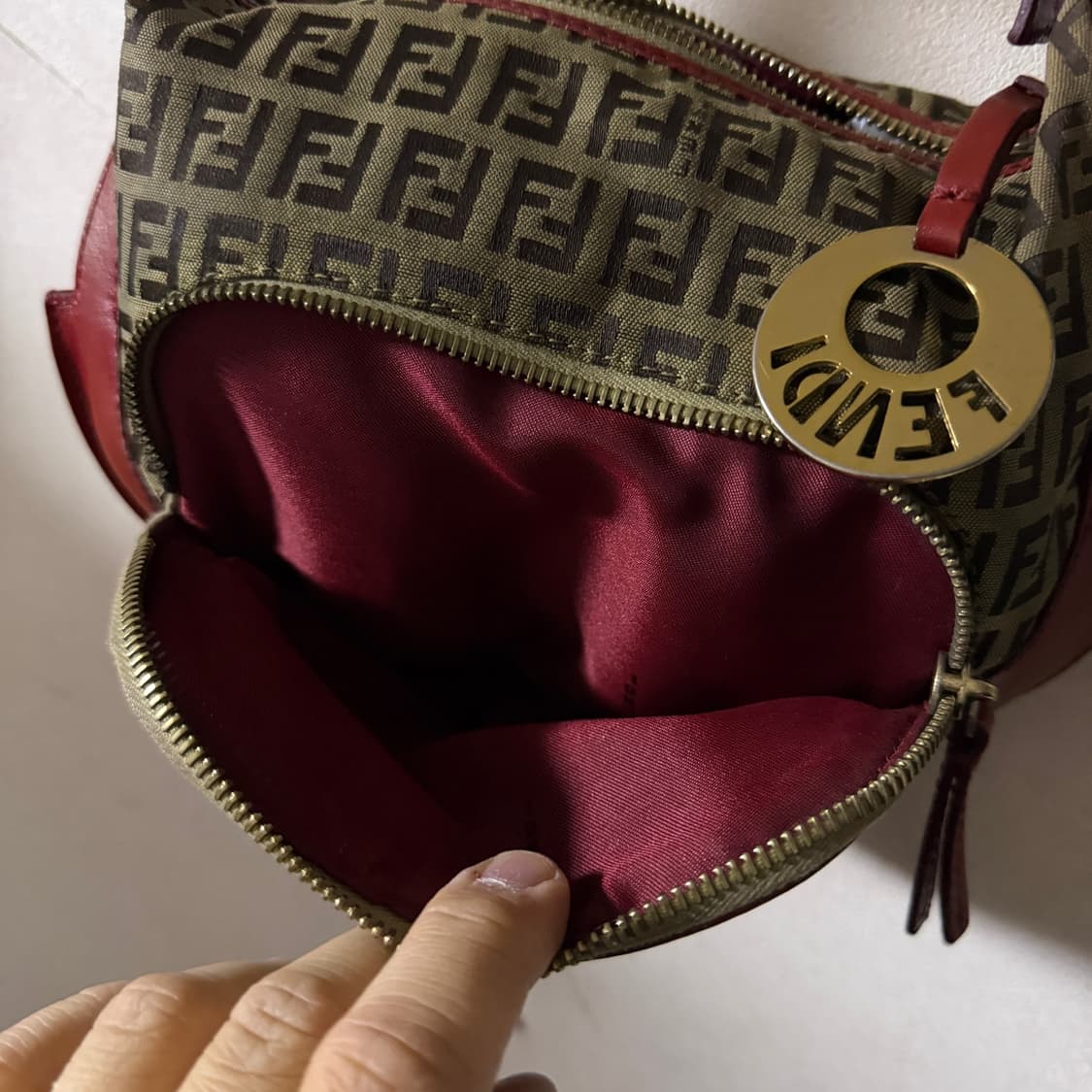 펜디 FF 로고 미니 호보&숄더백  상품이미지9