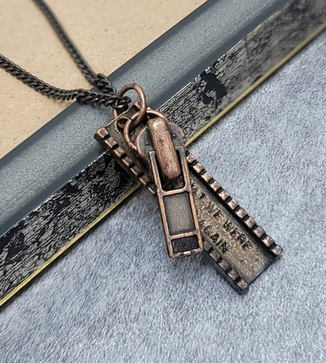 zipper 빈티지목걸이 상품이미지1