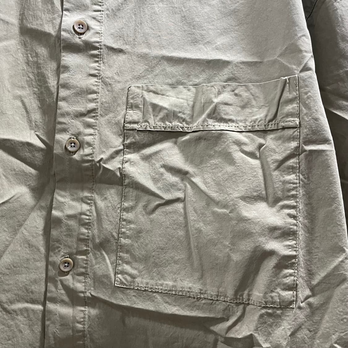 자라/ 워시드 포플린 반팔 셔츠/ M 상품이미지8