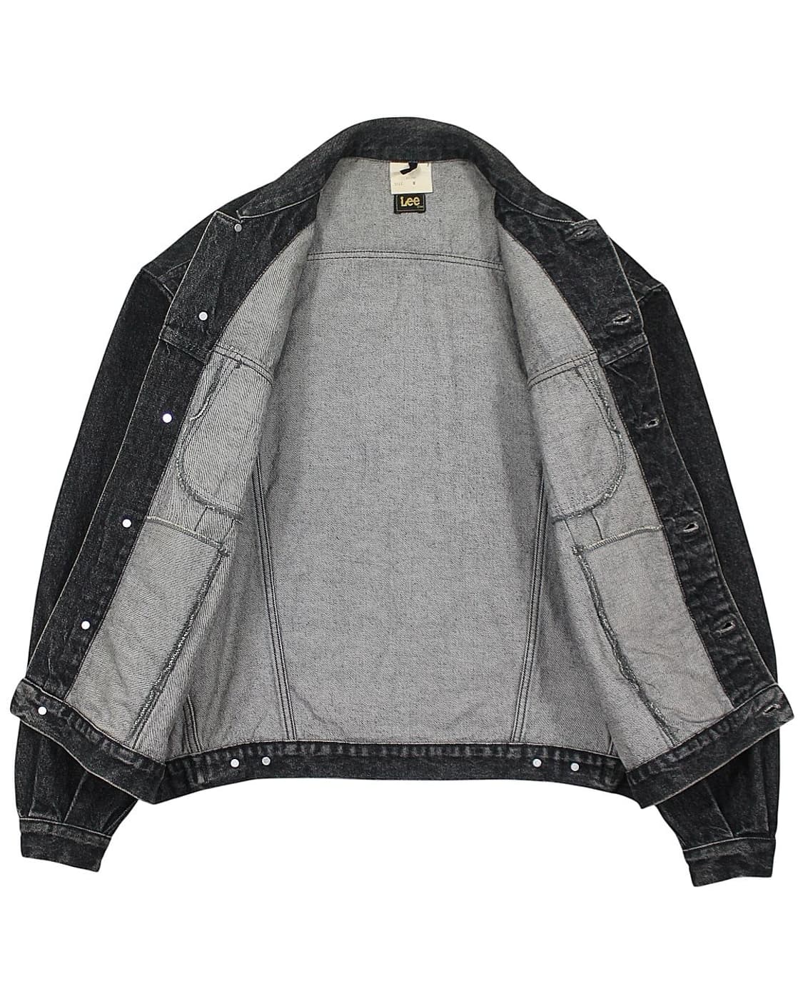 1989 유로 Lee 리 645 블랙 데님 자켓 빈티지 흑청 상품이미지3