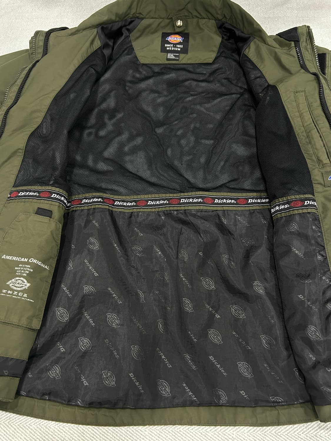 디키즈 카키 바람막이 집업 자켓 남성 M 상품이미지9