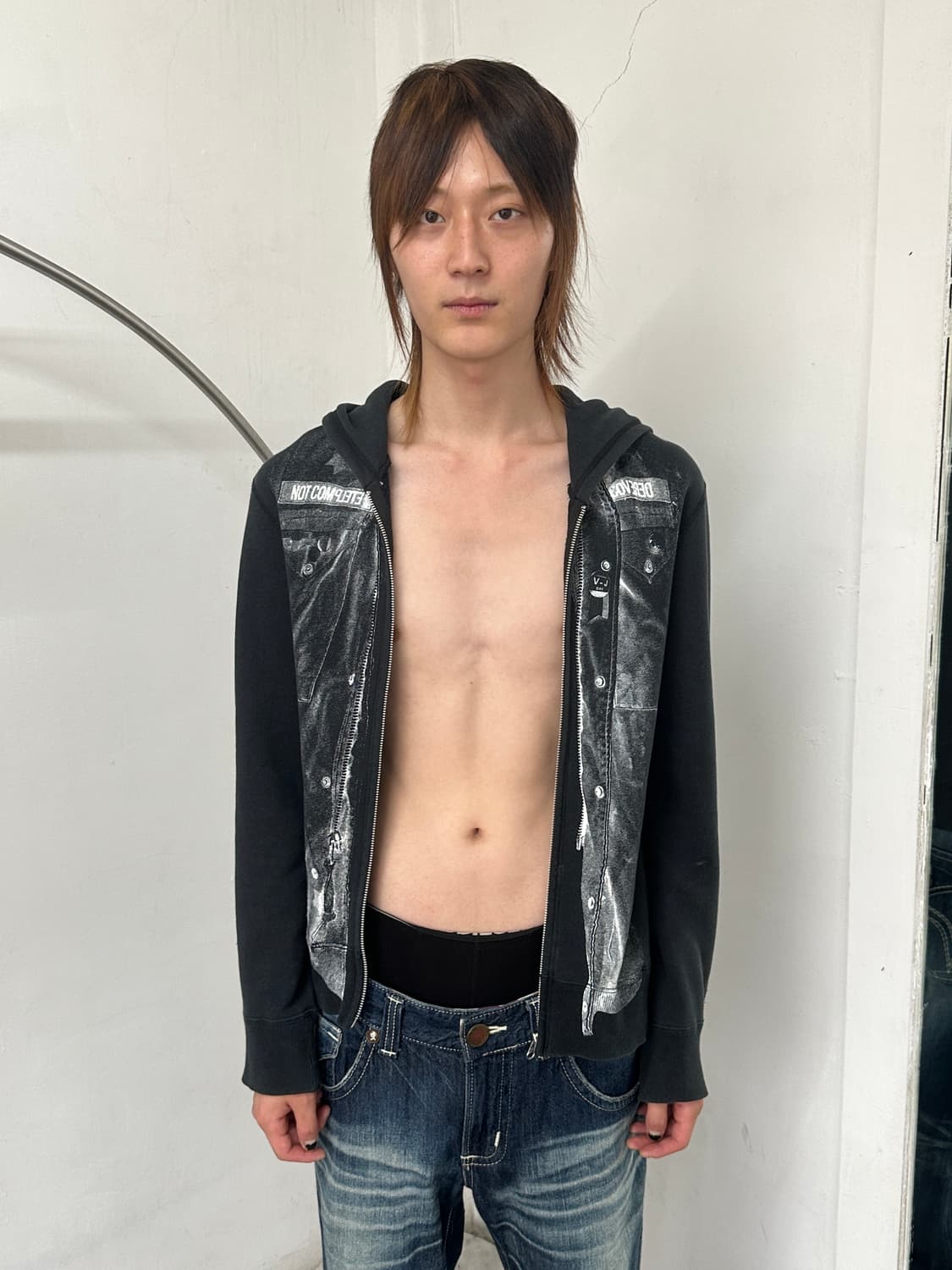 디스커버드 트롱프뢰유 스웨트 후드 집업 상품이미지4