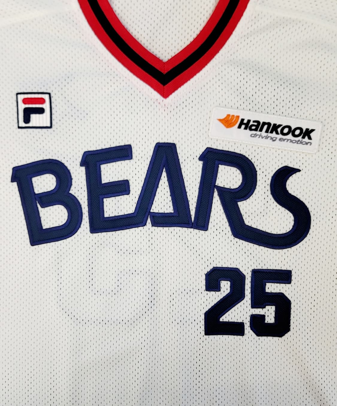 위팬(휠라패치) 두산베어스 올드 홈유니폼(No.25 양의지.자수마킹) 상품이미지5