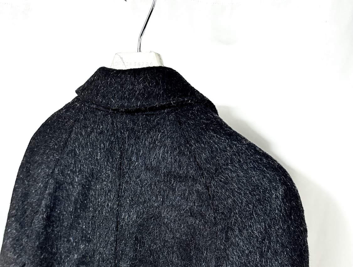 RAF SIMONS Mohair 블루블랙 다이아 싱글 코트 상품이미지8