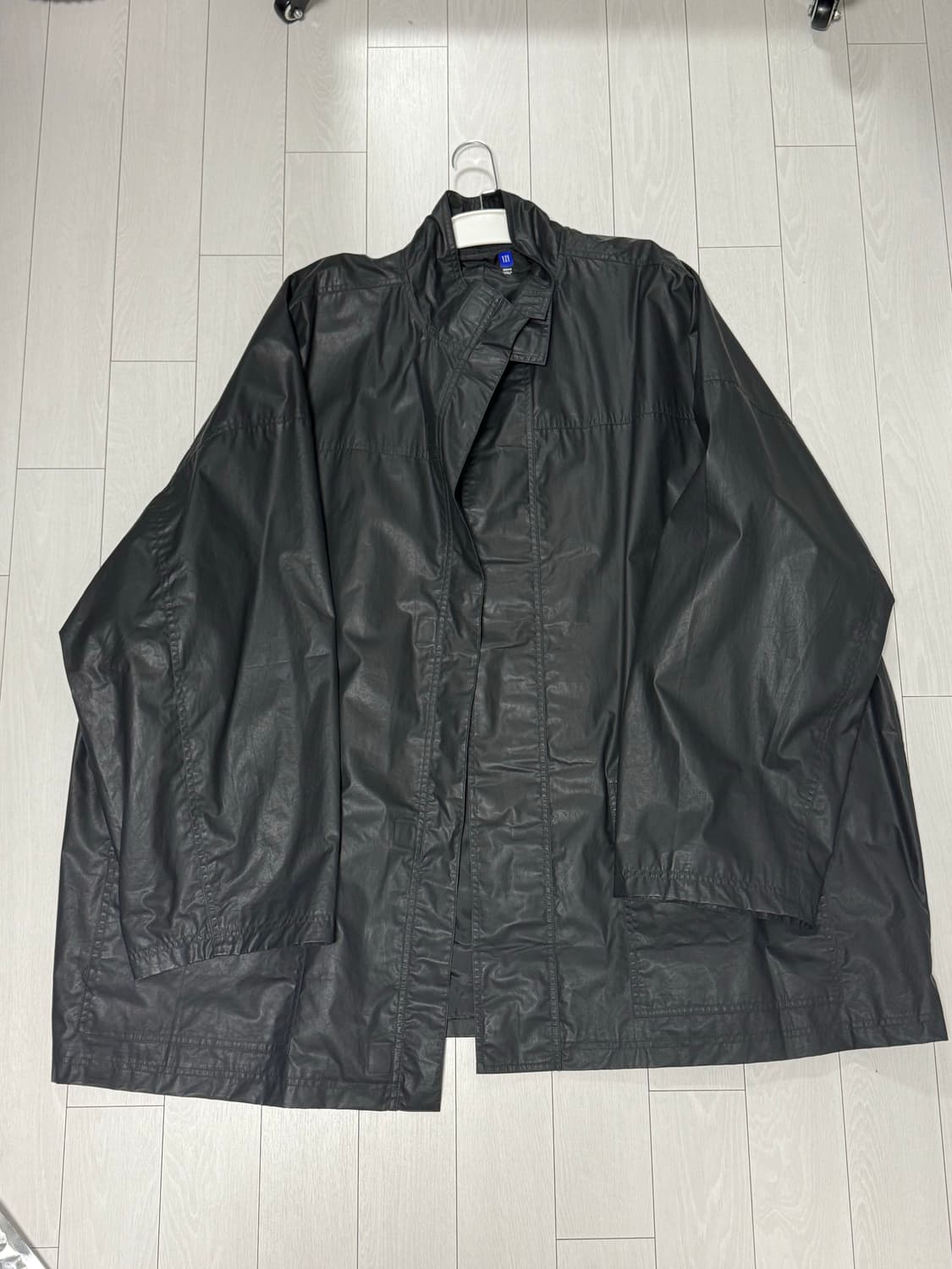 이지 갭 코팅 코튼 아노락 - 트루 블랙 - 사이즈 M 상품이미지3