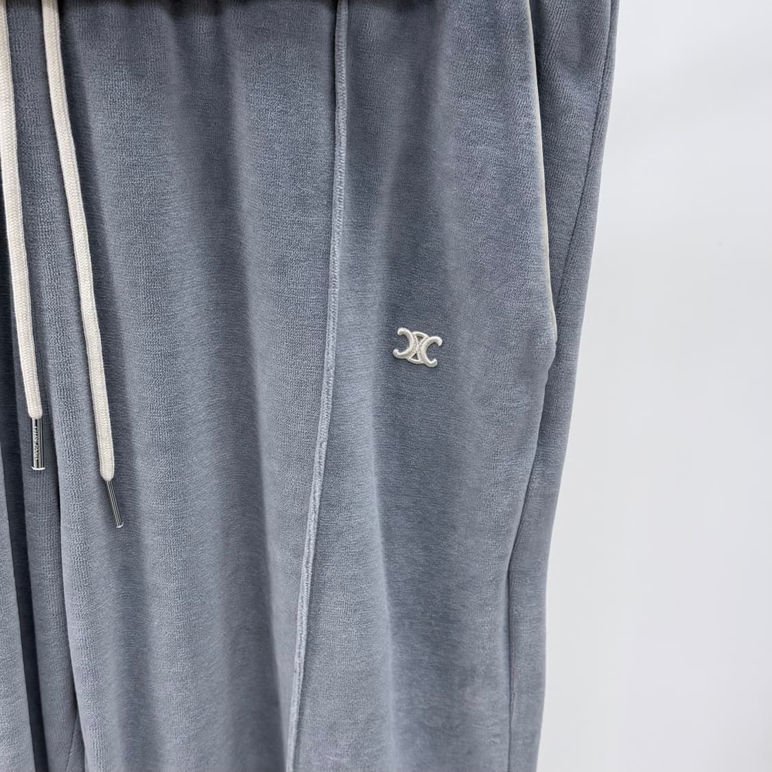 [2XL,XL] 셀린느 트리오페 벨벳 트레이닝 집업 셋업 그레이 상품이미지7