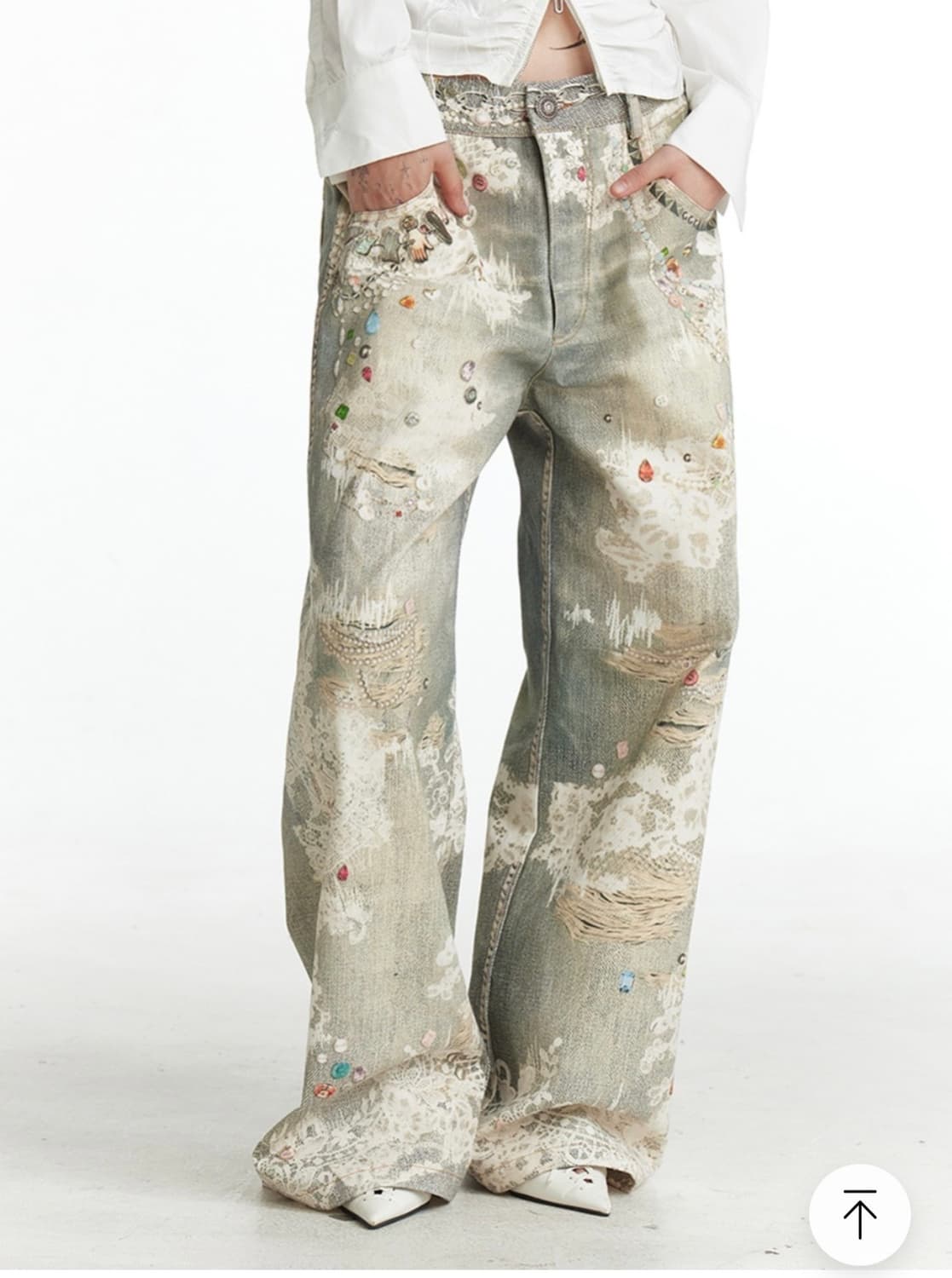 테스트메커니즘 Vintage graffiti straight jeans 상품이미지1