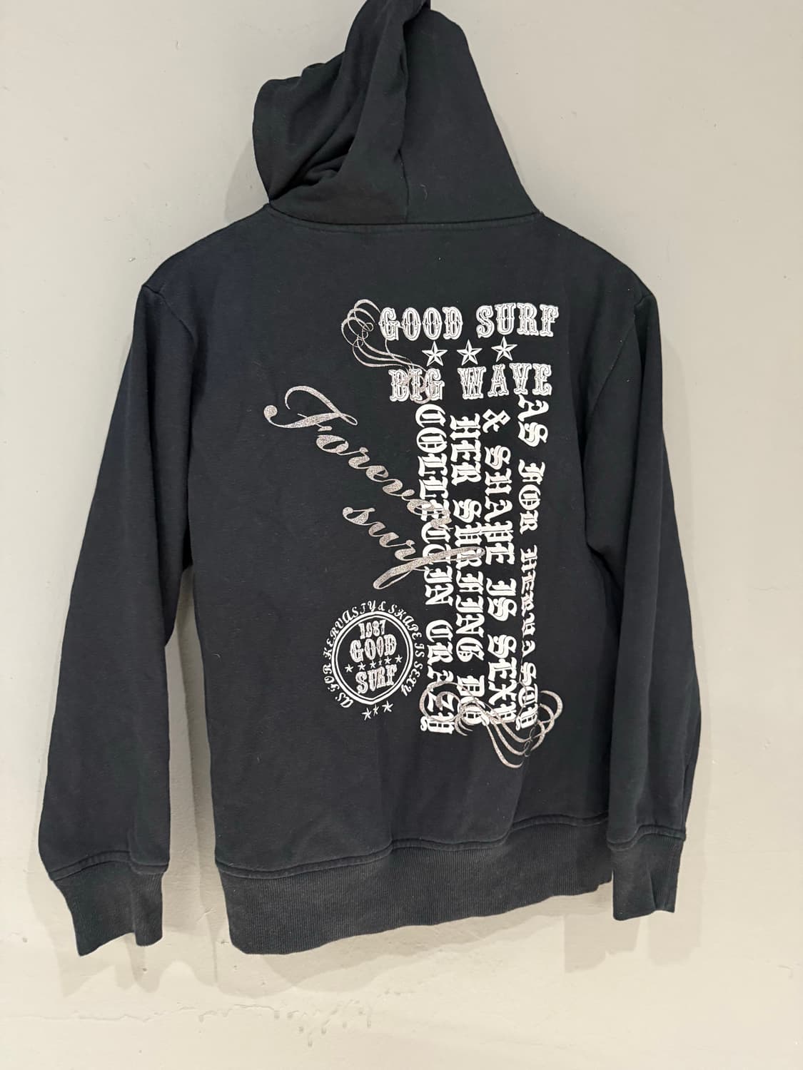 lettering detail hood zip-up 상품이미지6