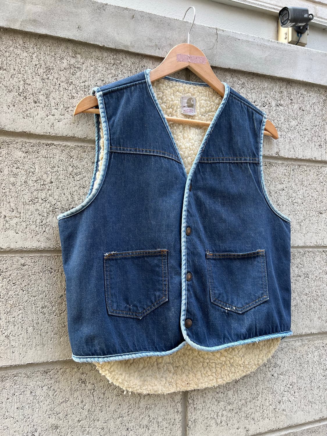 1970s CARHARTT DENIM SHERPA 70s칼하트베스트 상품이미지3