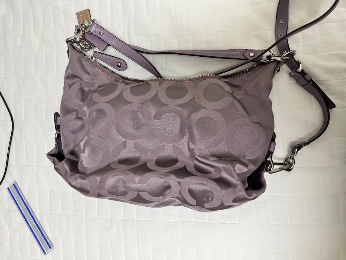 코치 숄더백 퍼플 상품이미지2