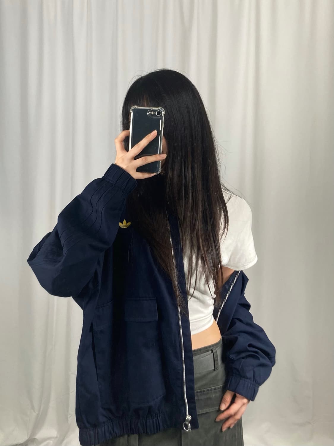 아디다스 네이비 블루종 자켓 상품이미지1