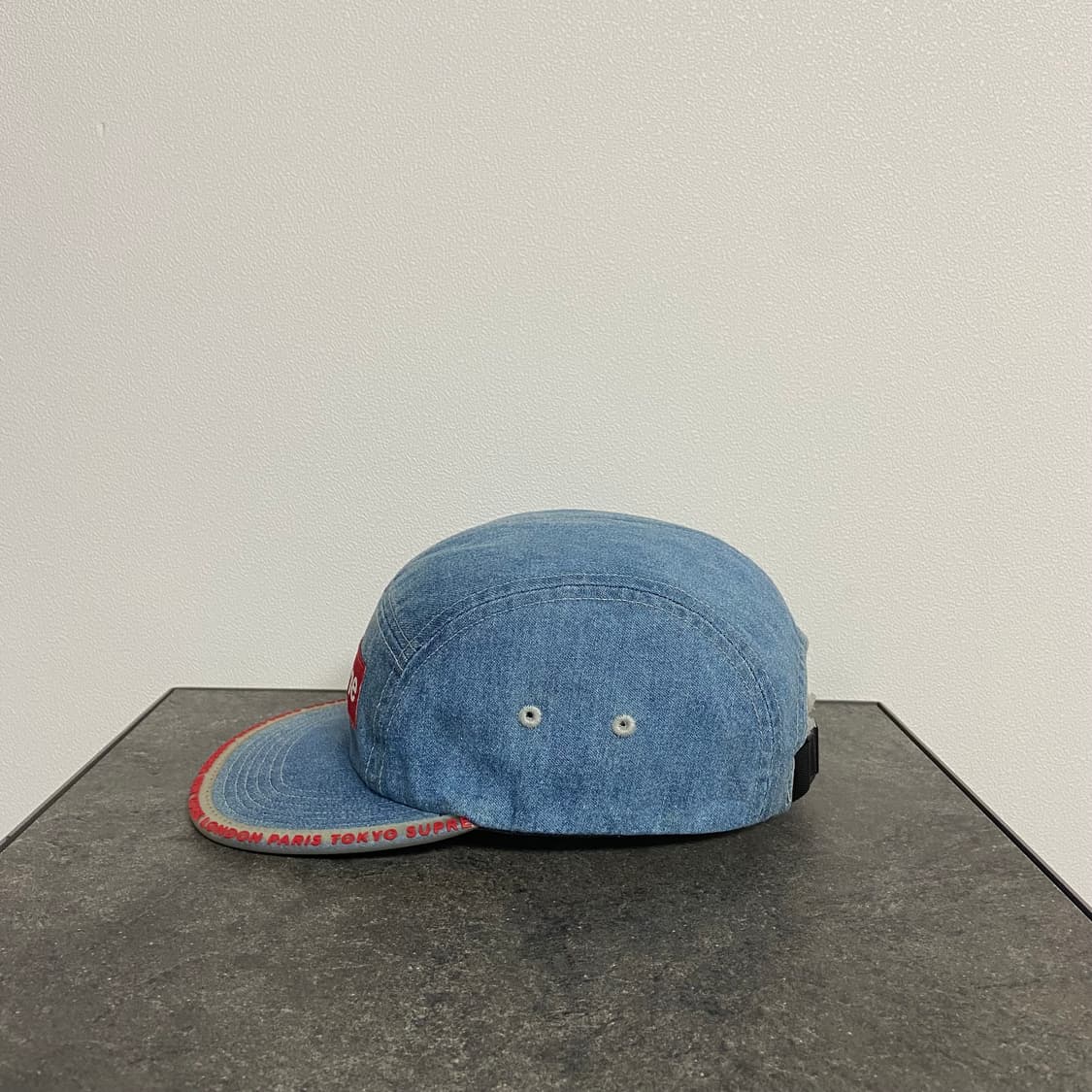 (OS) 슈프림 박스로고 캠프캡 모자 워시드 데님 상품이미지2