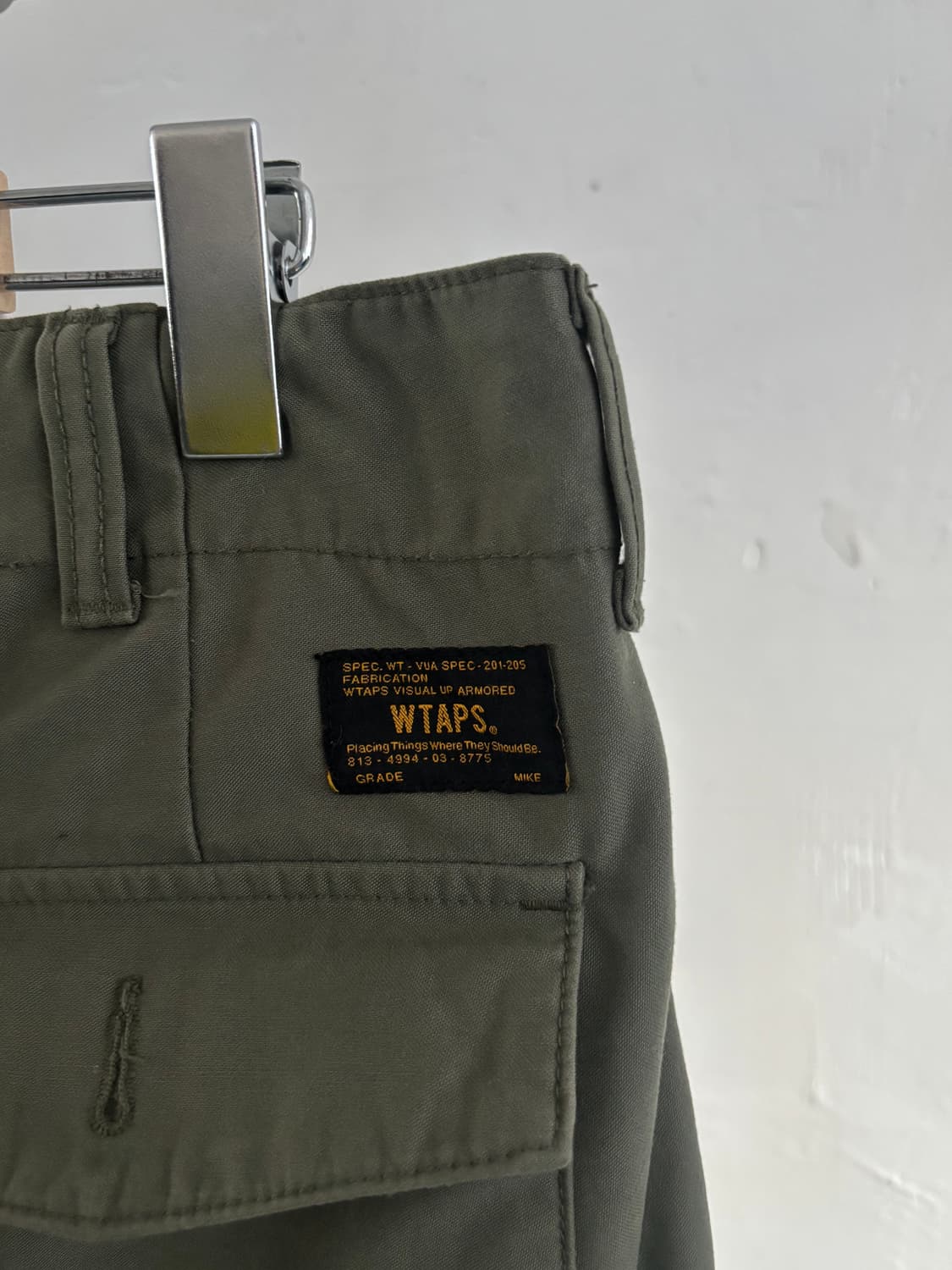 WTAPS 올리브 색상 퍼티그 팬츠  상품이미지4