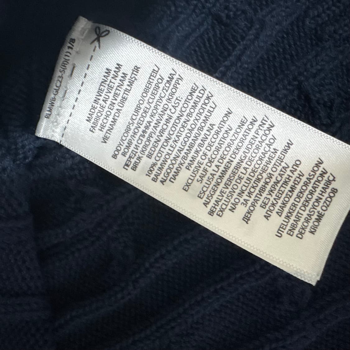 폴로 정품 니트 네이비 브이넥 상품이미지3