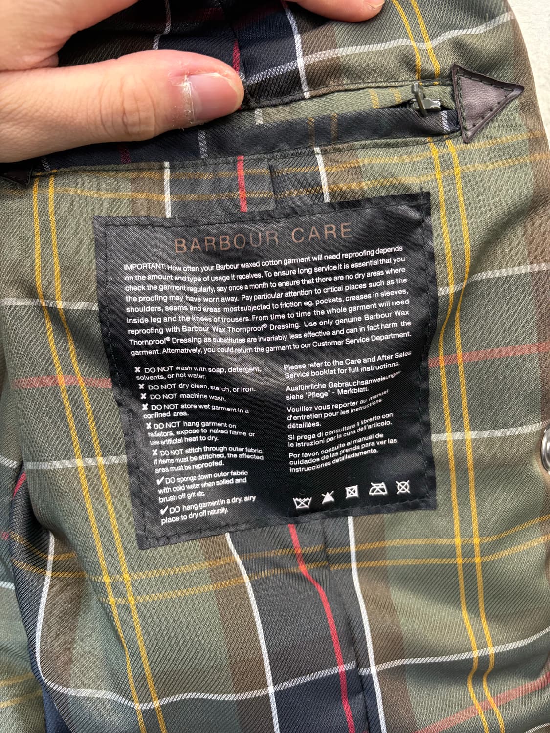 바버 인터네셔널 왁스자켓 상품이미지8