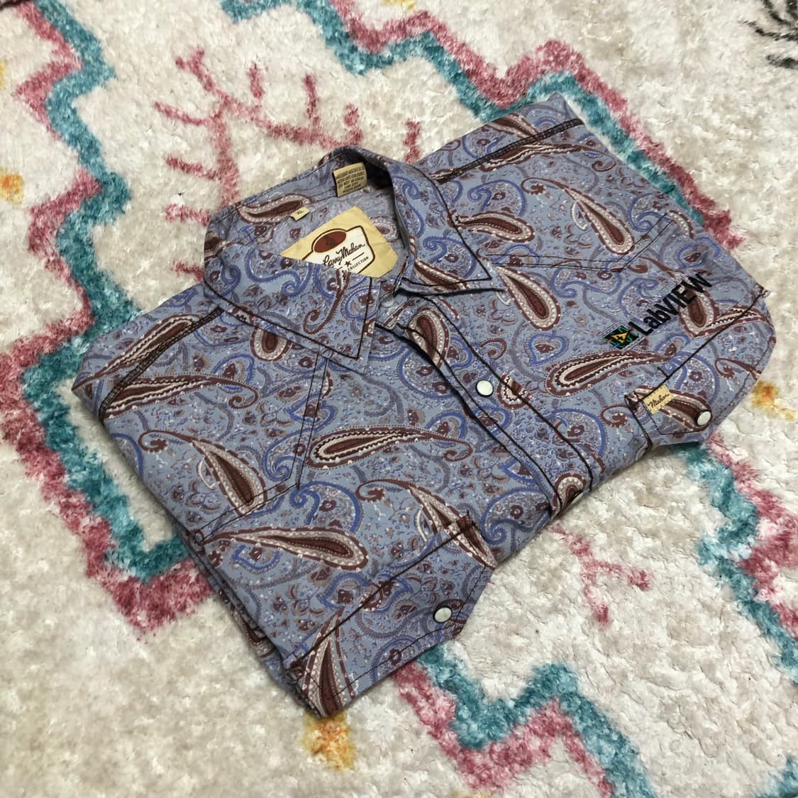 90s LARRY MAHAN 웨스턴 셔츠  상품이미지1