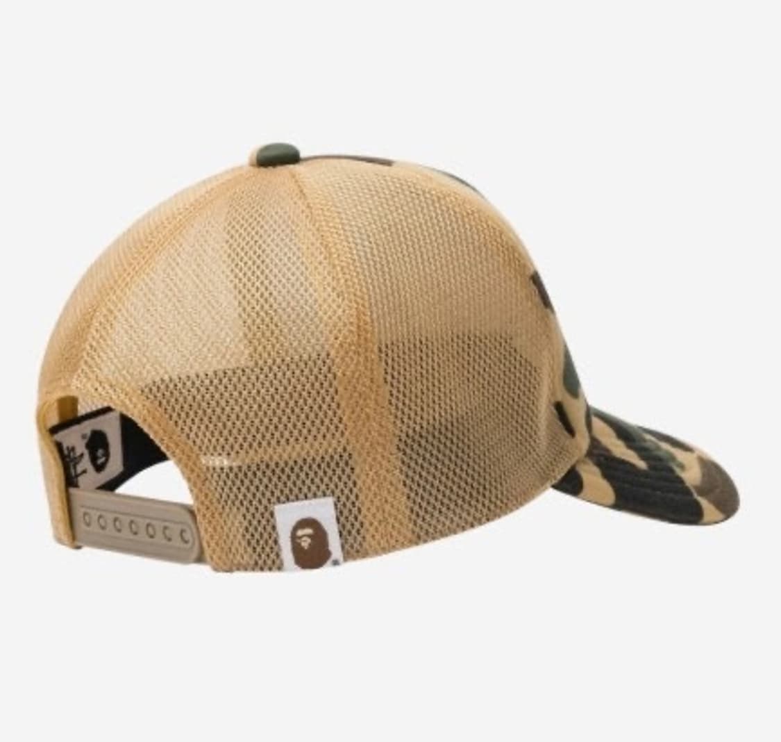 베이프x스투시 트러커 캡 옐로우 상품이미지3