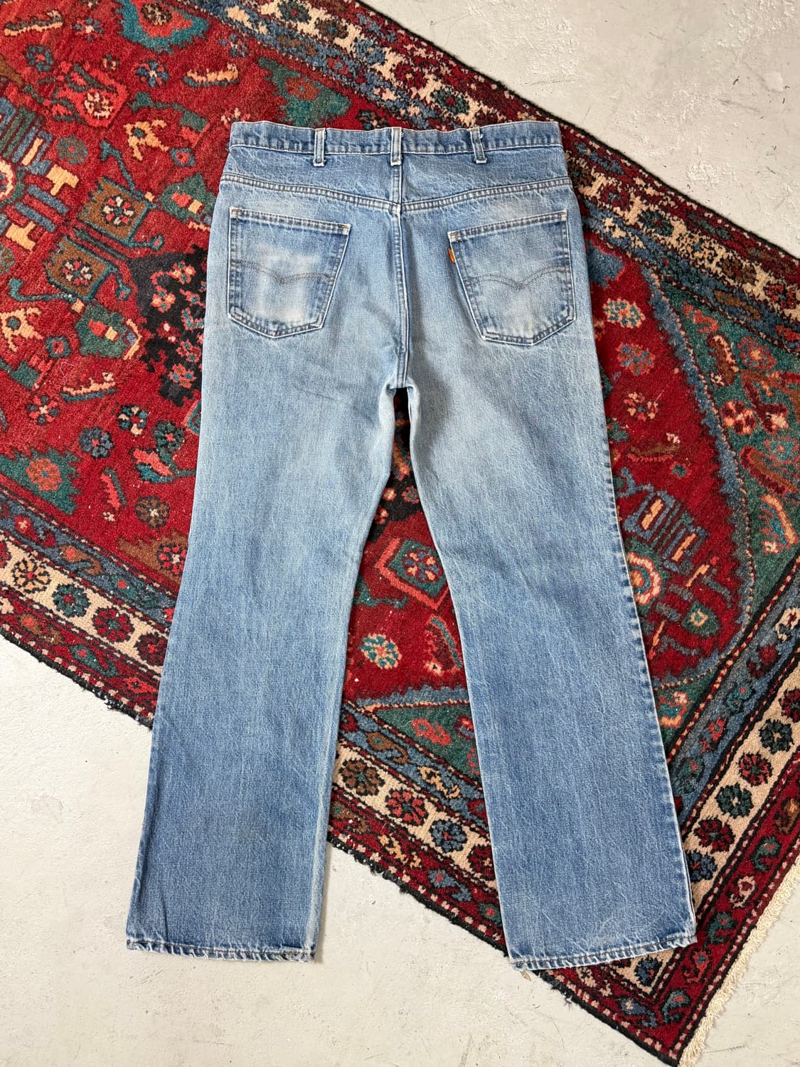 80's USA Made 빈티지 리바이스 517 오렌지탭 체인스티치 상품이미지4