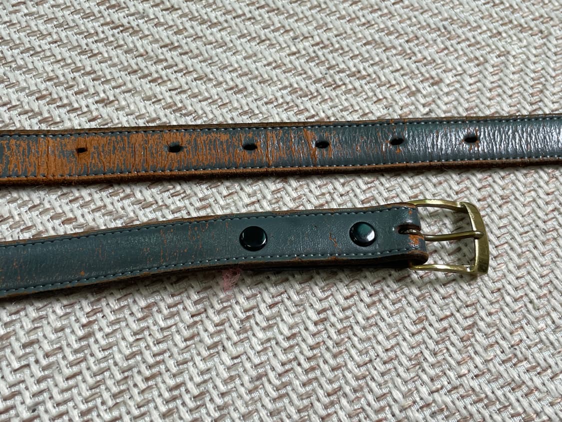 빈티지 슬림 레더 에이징 빈티지 벨트 상품이미지4