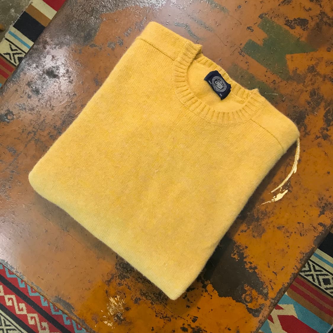 Jpress 제이프레스 옐로우 울 니트 남성 105 사이즈  상품이미지1