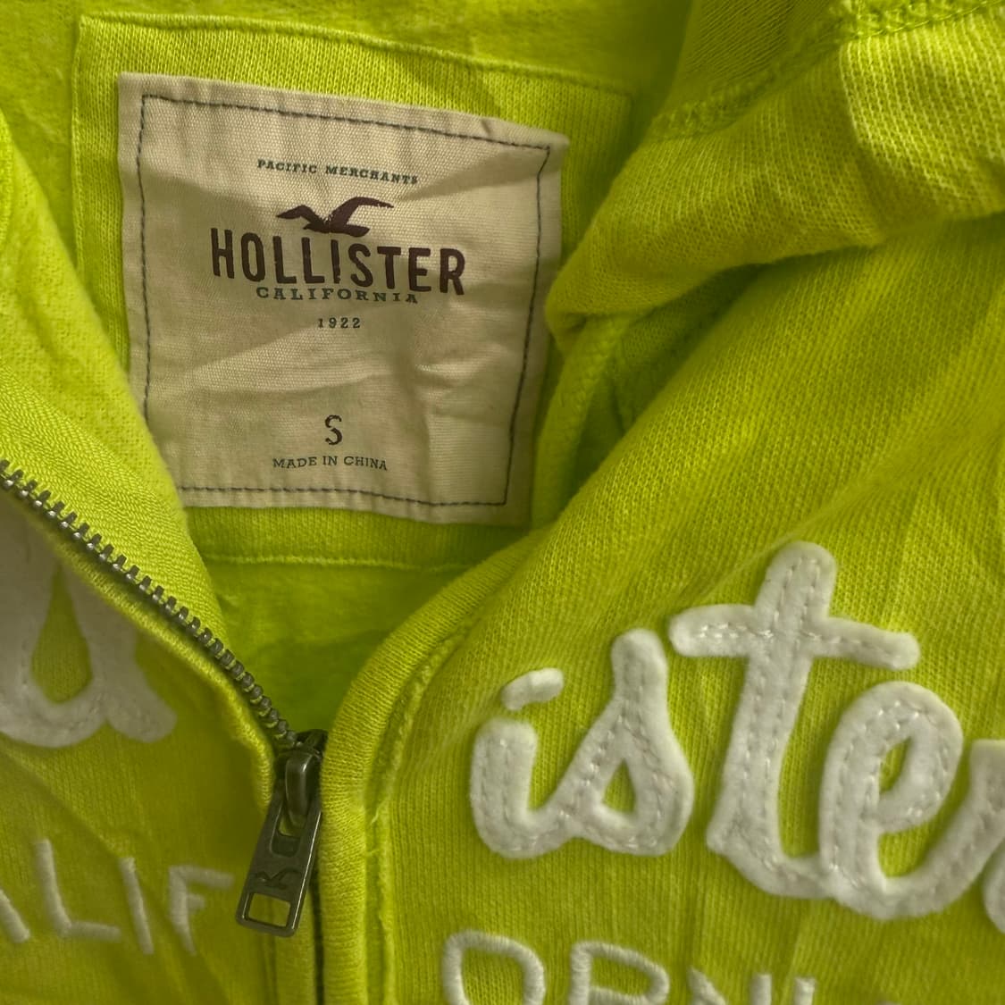 홀리스터 형광 캘리포니아 후드집업 S 상품이미지2