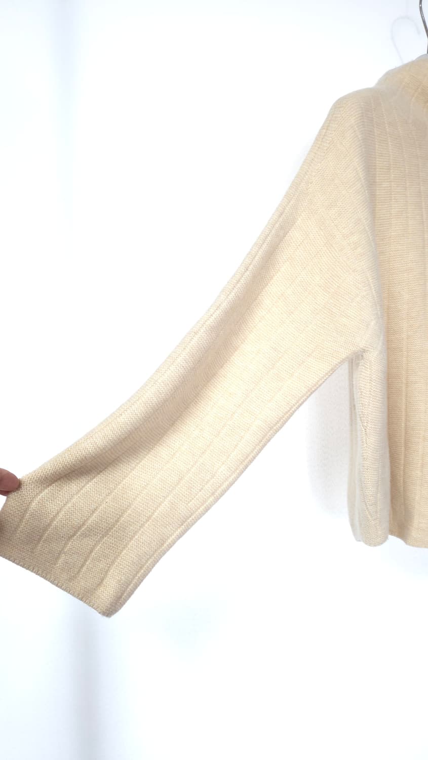 한섬 시스템 2021 모크넥 골지 울 니트 탑 F 사이즈 상품이미지4