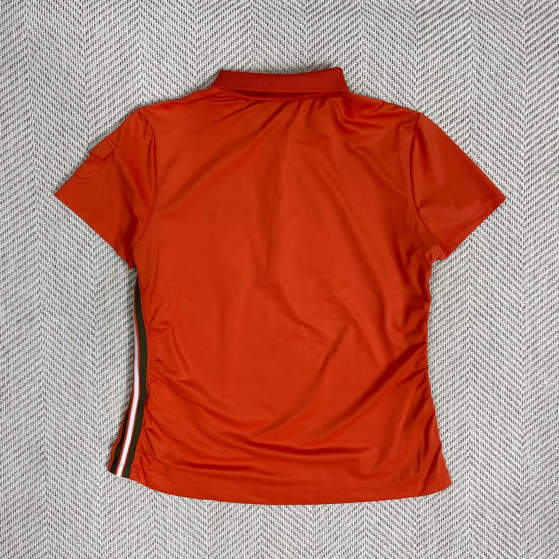 엘르골프 여성 골프웨어 오렌지색 카라티 100 상품이미지2