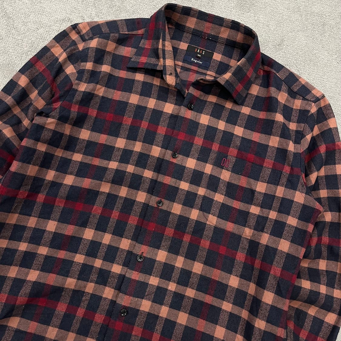 105 닥스 체크 셔츠 남방 상품이미지2