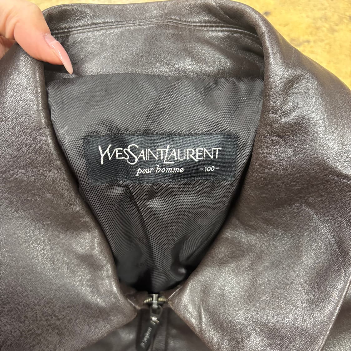 [정품/100] 입생로랑 빈티지 양가죽 자켓 b15 상품이미지3