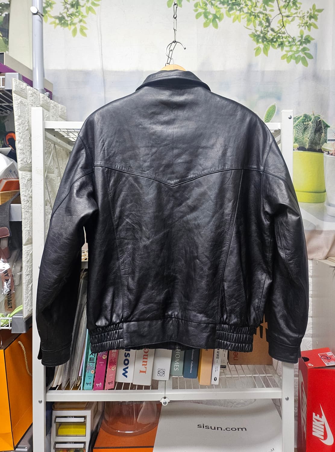 지아니 발렌티노 빈티지 가죽자켓100 양가죽 봄버자켓 XD34 상품이미지4