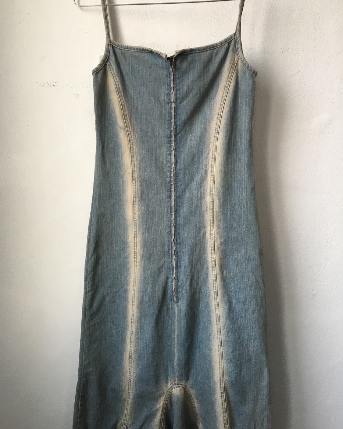 Stud point washing denim onepiece 상품이미지6