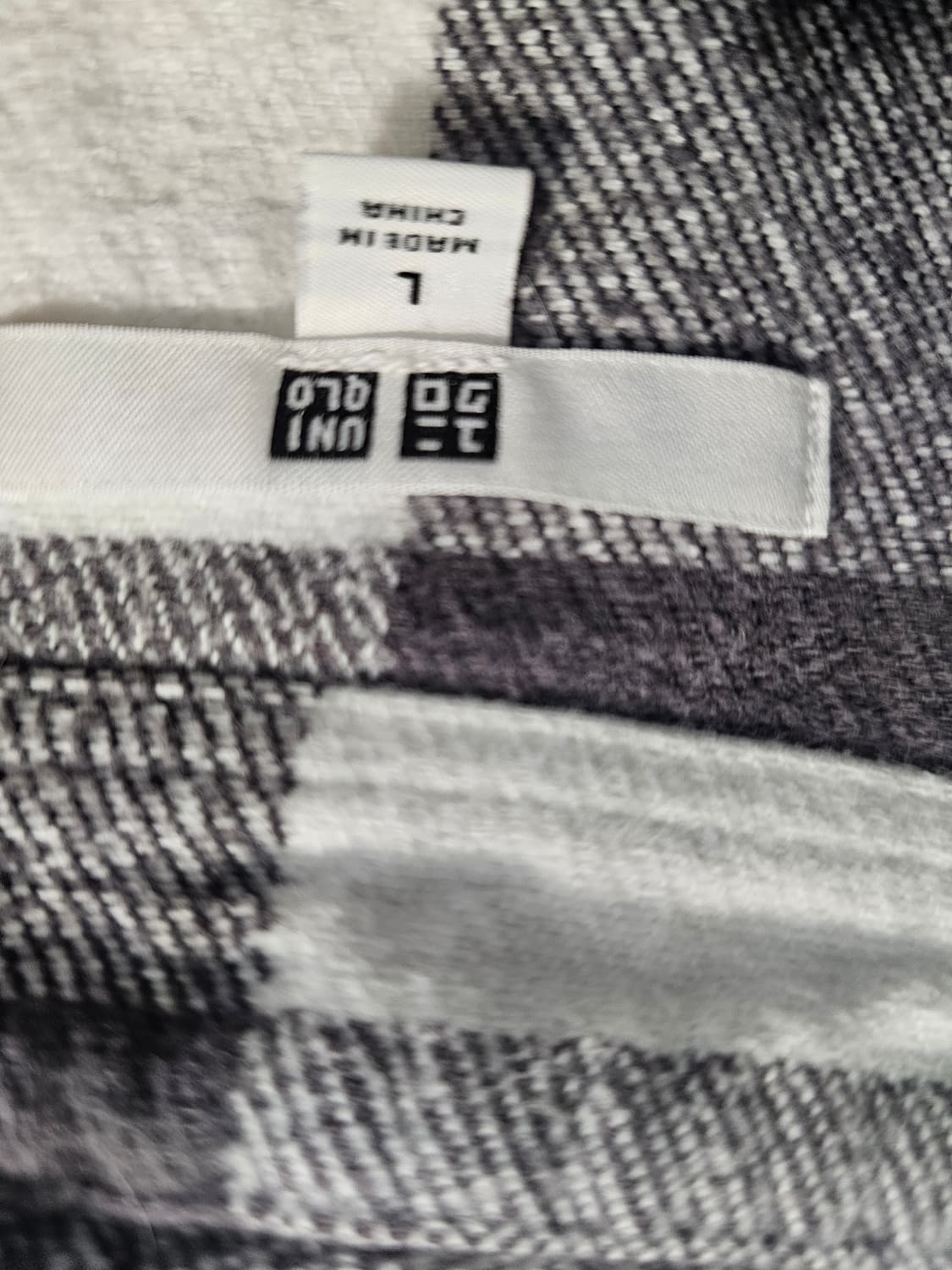 유니클로 남성 플란넬 체크 셔츠 L 상품이미지3