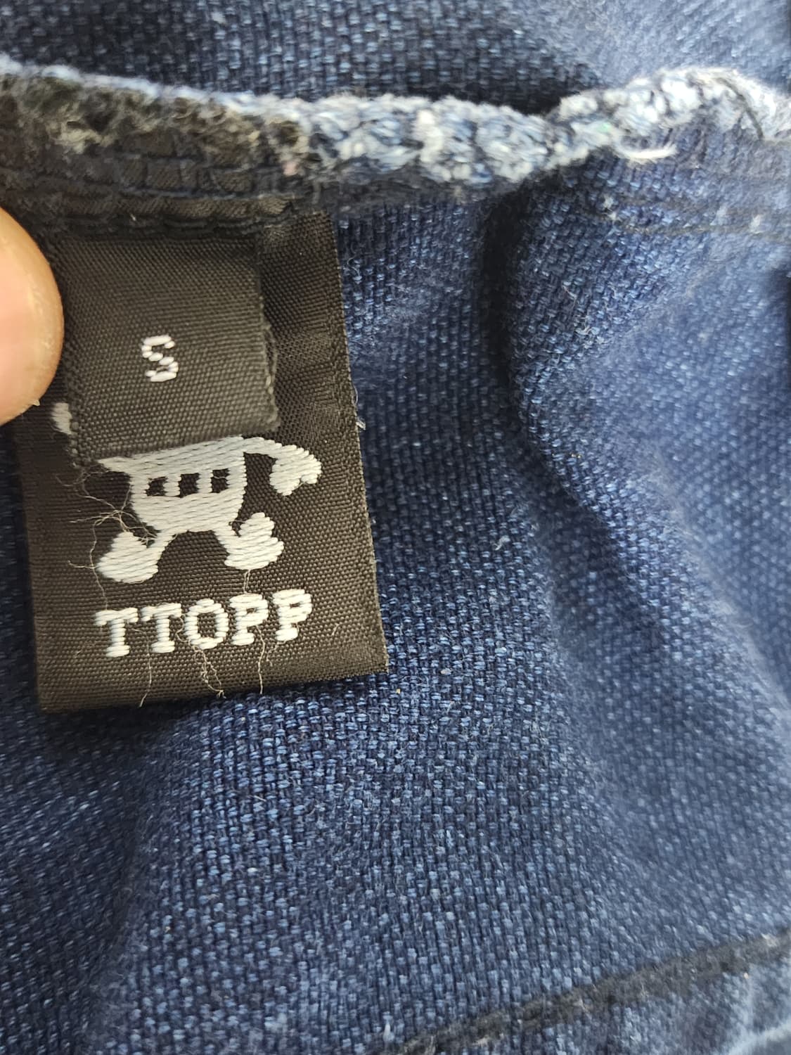 TTopp 데님 멜빵 바지 S 상품이미지4