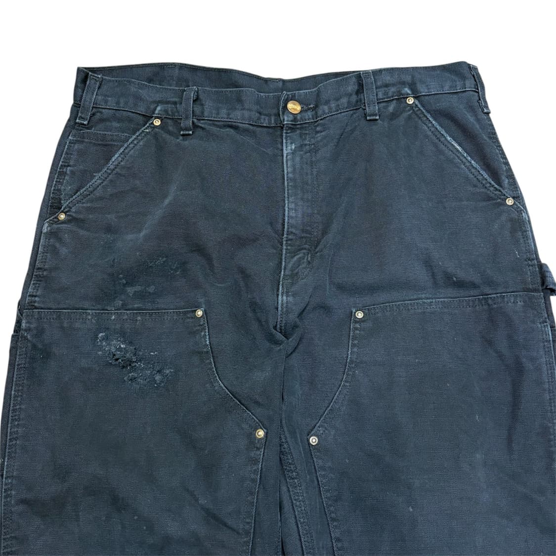 빈티지 칼하트 더블니 플란넬 라인드 블랙 상품이미지2