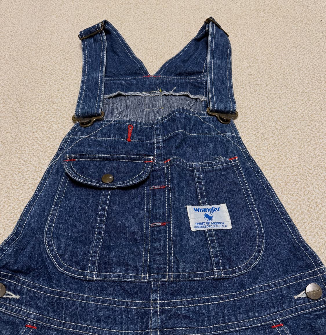 90s 랭글러 블루벨 데님 오버롤 상품이미지3