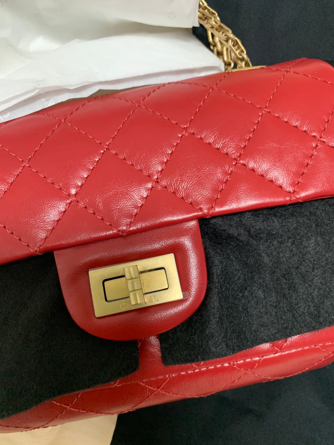 샤넬 빈티지 미니 레드  상품이미지10