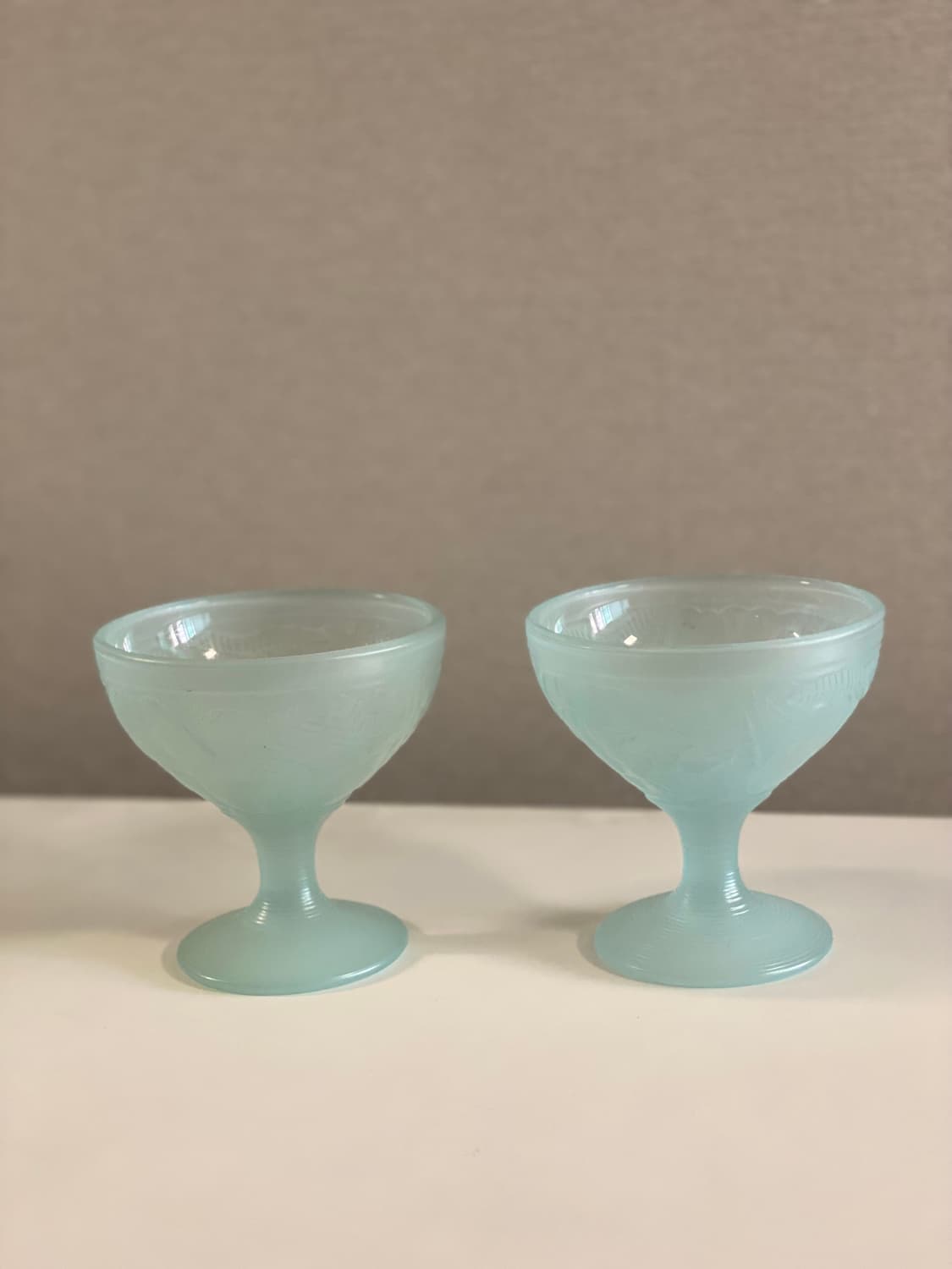 프랑스 빈티지 유리볼 아이스크림 컵 세트 상품이미지4